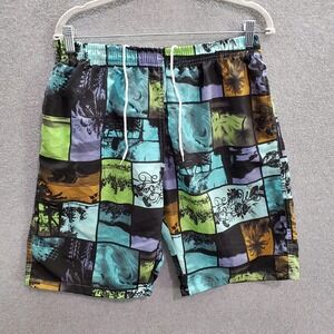 Banana Split Men Swimwear Medium Blue Trunks Elastic‎ Waist Drawstring